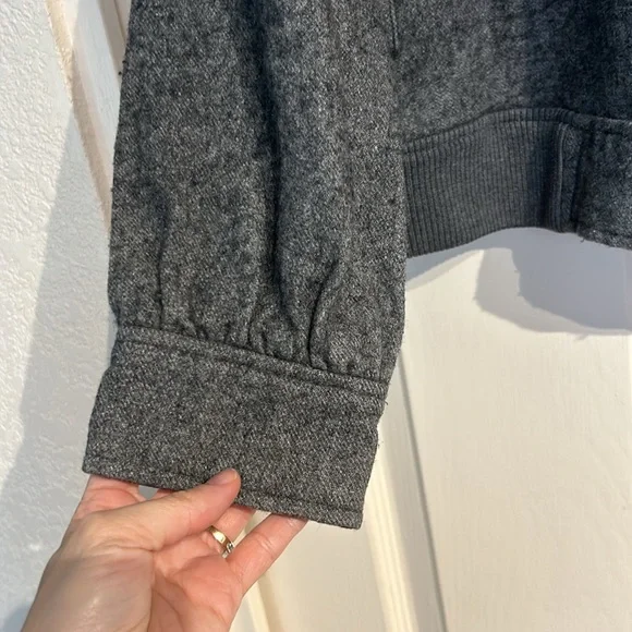 Wool Jacket High Collar Military Style - Picture 3 of 7